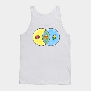 Candy Corn Venn Diagram Tank Top